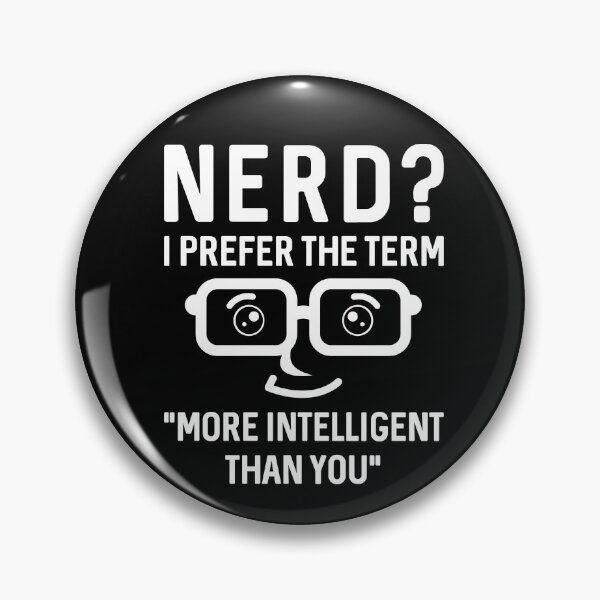 Artikelvorschau, Nerd Intelligent entworfen und verkauft von LuckyFoxDesigns.