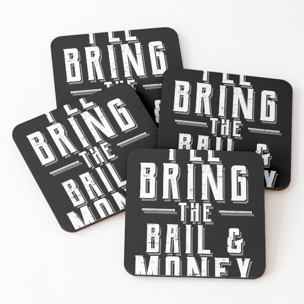 Item preview, I'll Bring Bail Money Funny Drinking Party Stag Design product designed and sold by Lisbob.