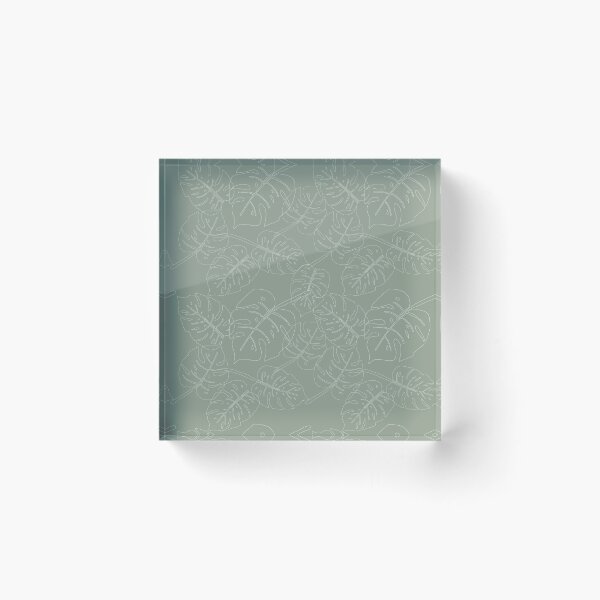 Item preview, Monstera Leaf Pattern - Mint Green Clay designed and sold by hellocando.