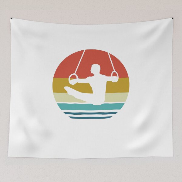 Item preview, Gymnastics - Vintage Retro Rings Gymnastics - Gymnast Gift designed and sold by HappyTees Lab.