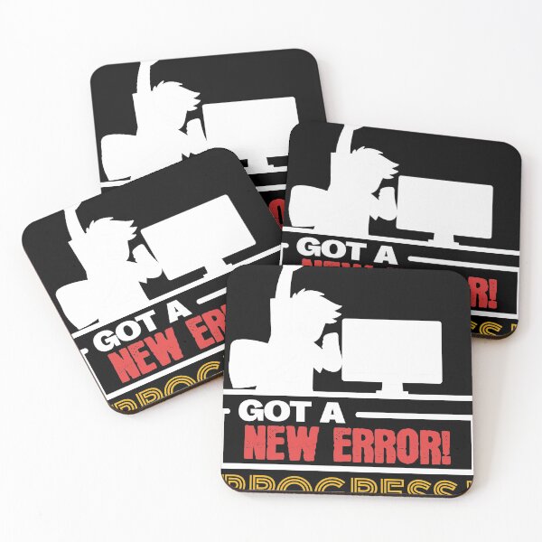 Item preview, Got a New Error, Fun Gift Design for Nerd Geek Coder design designed and sold by Lisbob.