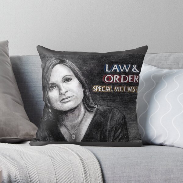 Olivia Benson Law and Order SVU Throw Pillow