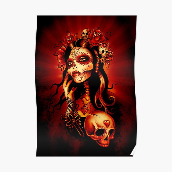 Day of the Dead Art, Day of the Dead Picture ,Dia De Los Muertos Poster