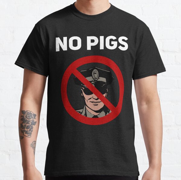 No Pigs BlackLivesMatter Police T-Shirt Camiseta clásica