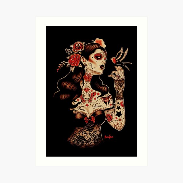 Day of the Dead Art, Day of the Dead Picture ,Dia De Los Muertos Art Print