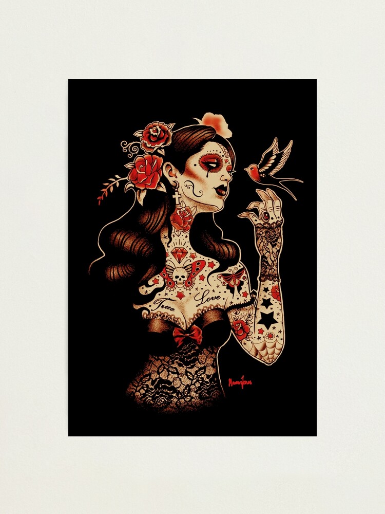 Alternate view of Day of the Dead Art, Day of the Dead Picture ,Dia De Los Muertos Photographic Print