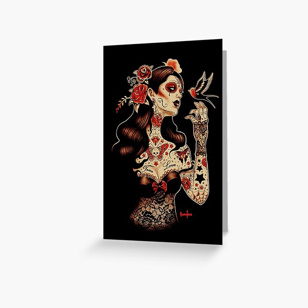 Tattoo Greeting Cards Redbubble