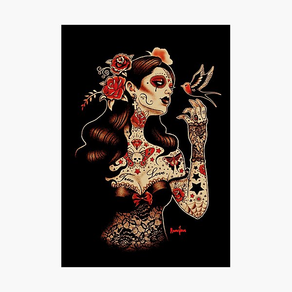 Day of the Dead Art, Day of the Dead Picture ,Dia De Los Muertos Photographic Print