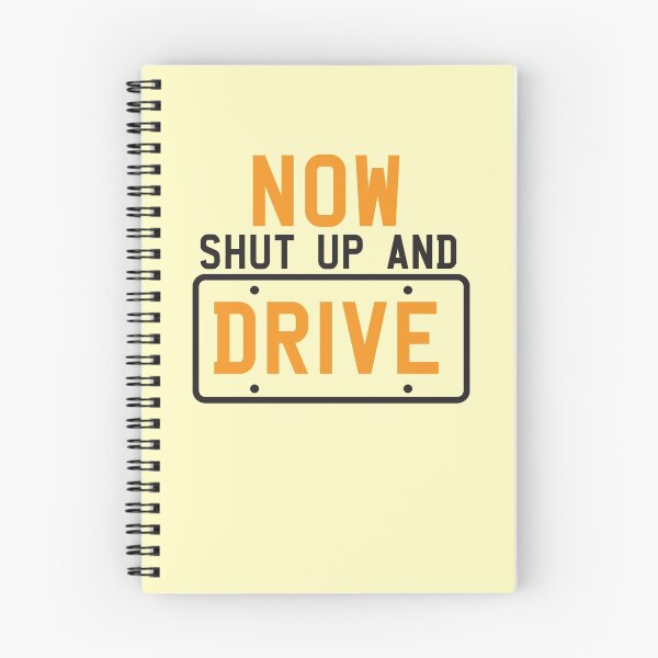 Item preview, NOW SHUT UP AND DRIVE with license plate warning designed and sold by jazzydevil.