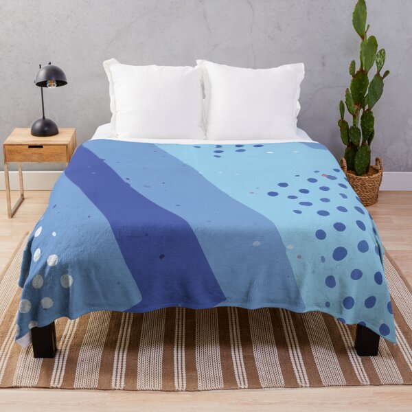 Item preview, Abstract Modern Contemporary Monochromatic Background in Blue Color GC-118-4 designed and sold by GraphicCharms.