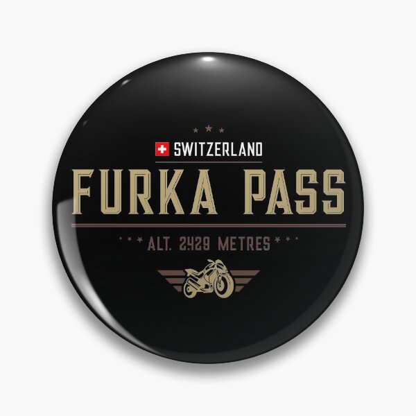 Item preview, Furka Pass Switzerland 01 Motorcycle T-Shirt + Sticker designed and sold by ROADTROOPER.