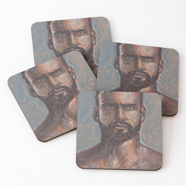 Item preview, Acrylic portrait of a handsome man. designed and sold by sharpfox.