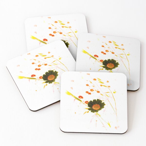 Item preview, Black Daisy And Orange Flowers designed and sold by Capuletdesigns.