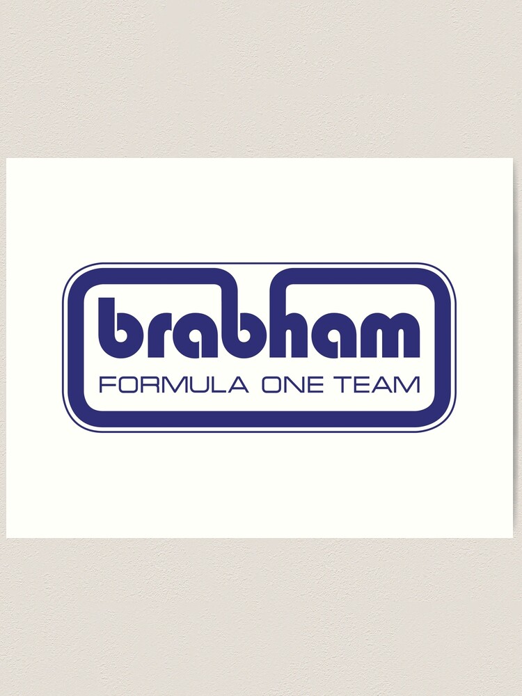 Brabham Formula One Team logo - 1973/4 - red print | Art Board Print