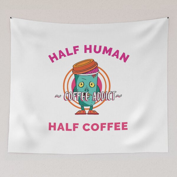 Item preview, half human half coffee  Gift coffe Lovers  designed and sold by JobaBreezy.