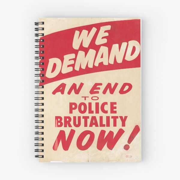 Item preview, We demand an end to police brutality now! 1968 Civil Rights Protest Poster designed and sold by Vintage Wall Art.