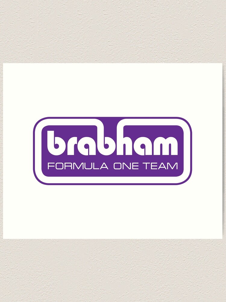 Brabham Formula One Team logo 1973/4 - purple print Art Print for Sale by  retropetrol