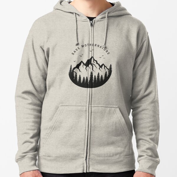 to be able to give something back to nature. Take care of yourself and your environment Zipped Hoodie