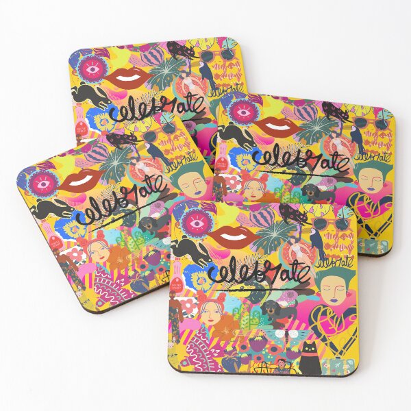 Item preview, Celebrate Bold and Colorful Pop Art Cartoon Collage designed and sold by FortuneTee.