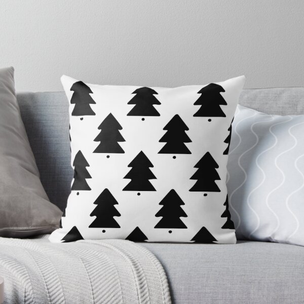 Scandinavian Trees Throw Pillow