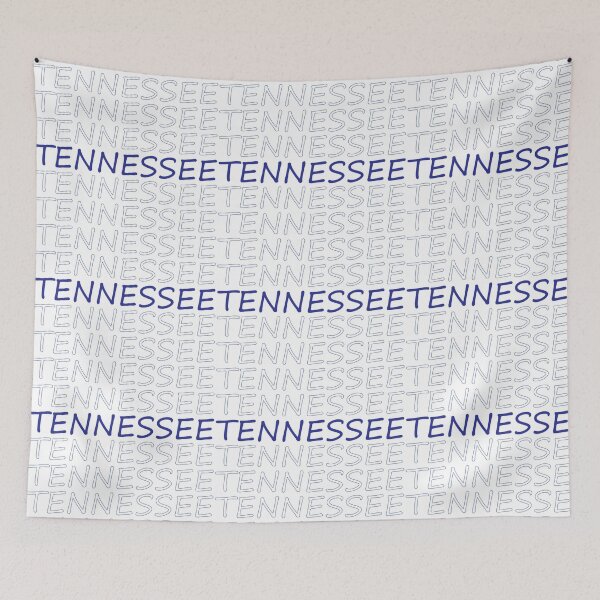 Artikelvorschau, Tennessee Repeating Blue Bold Großbuchstaben entworfen und verkauft von artbylukas.