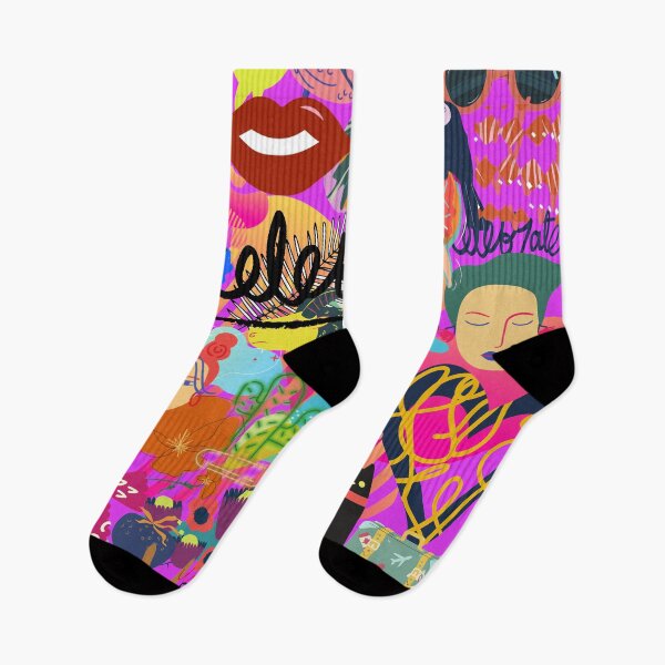 Item preview, Celebrate Bold and Colorful Pop Art Cartoon Collage designed and sold by FortuneTee.