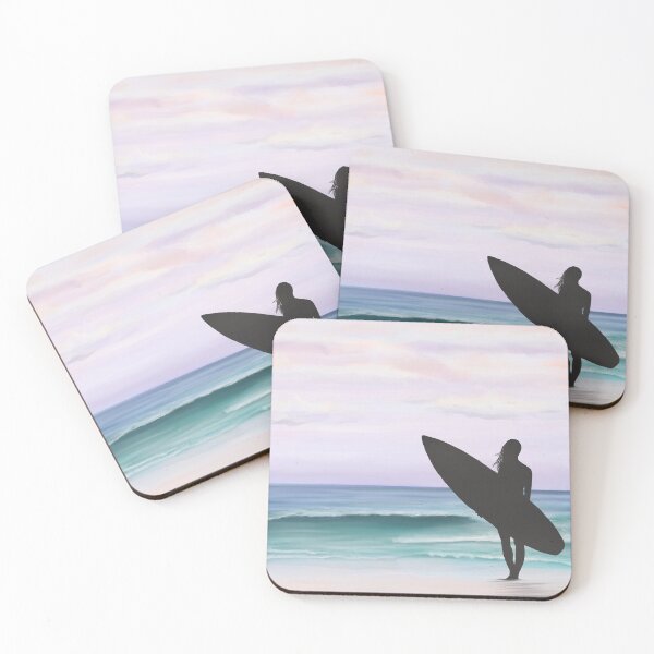 Item preview, Pink sunset surfer designed and sold by Pickle-Lily.