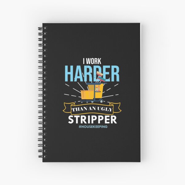 Housekeeping Humor Cleaning, housekeeping supervisor Gift Spiral Notebook
