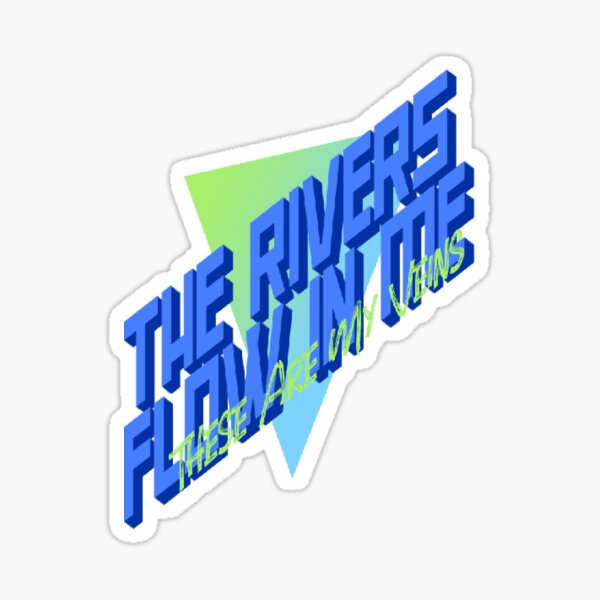 Aperçu de l'œuvre THE RIVERS FLOW IN ME THESE ARE MY VEINS. N°6. créée et vendue par Vinidal.