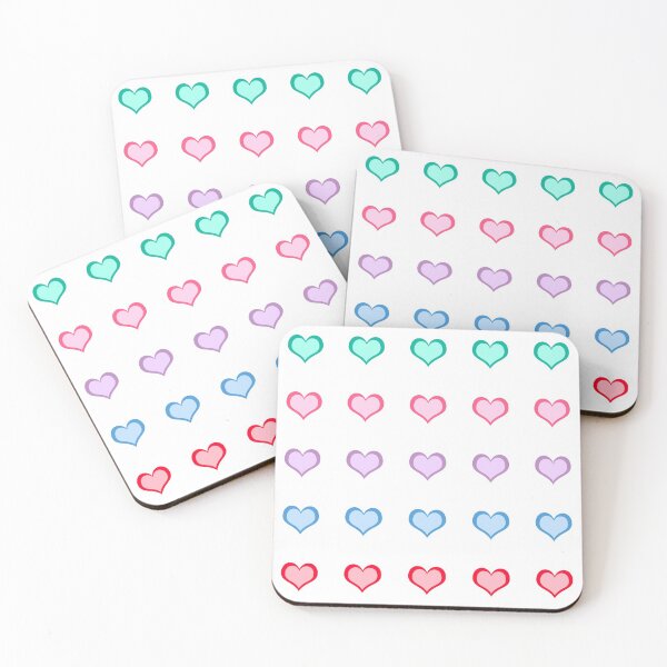 Item preview, Colorful hearts designed and sold by OkihanaShop.