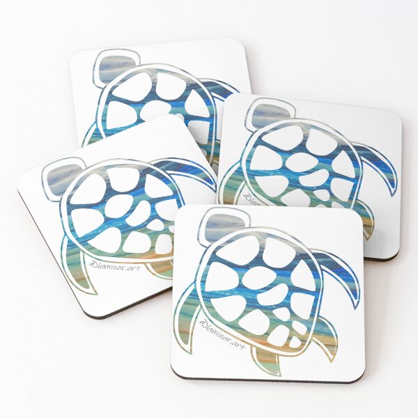 Item preview, Blue Waves Sea Turtle designed and sold by Laminar-Art.
