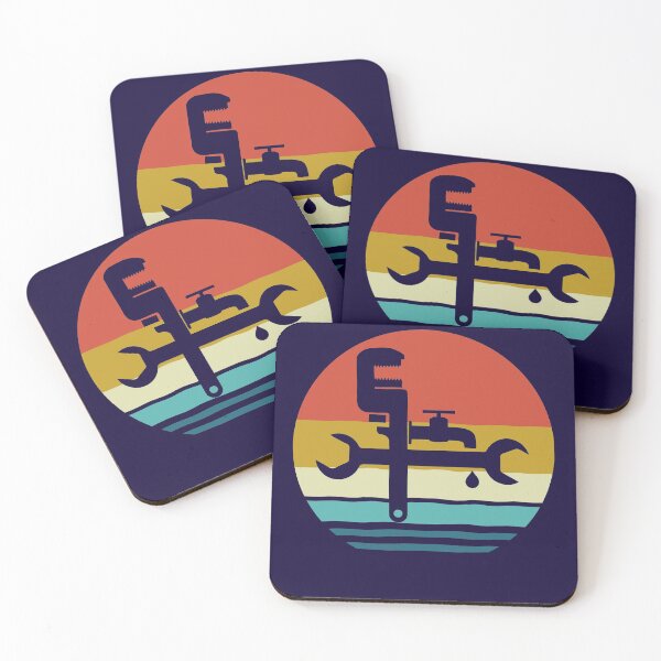 Item preview, Plumber - Vintage Retro Plumbery Tools - Plumber Gift designed and sold by HappyTees Lab.