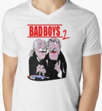red&blue Men's V-Neck T-Shirt