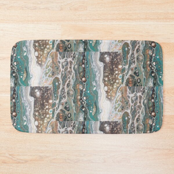 Item preview, Fluid art - Teal, orange, black and white flip cup designed and sold by themuseinspired.