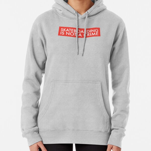 Skateboarding is not a crime Pullover Hoodie