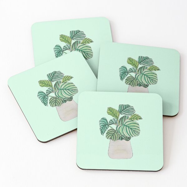 Item preview, Calathea orbifolia watercolour designed and sold by elliescribbles.