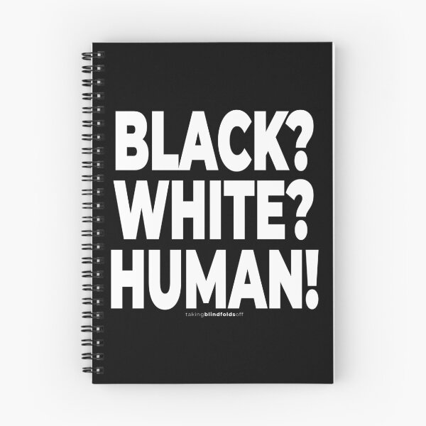 Item preview, BLACK? WHITE? HUMAN! - antiracist sign (115) designed and sold by blindfoldsoff.