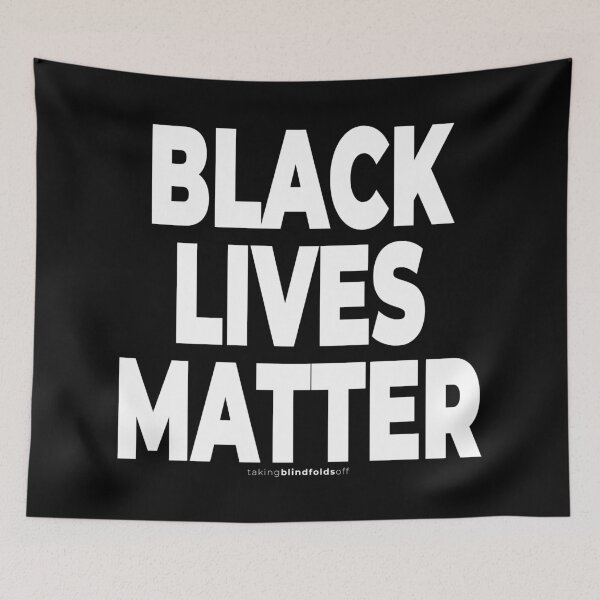 Item preview, BLACK LIVES MATTER - antiracist sign (116) designed and sold by blindfoldsoff.