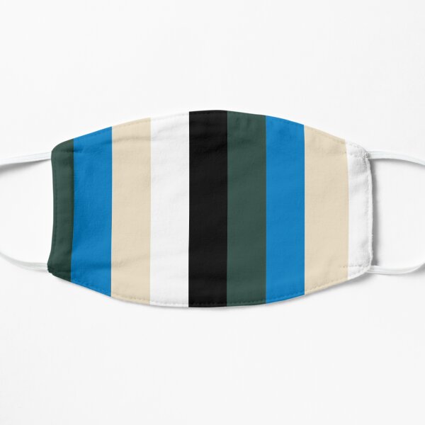 Cream City Rainbow Mask (Vertical) Flat Mask
