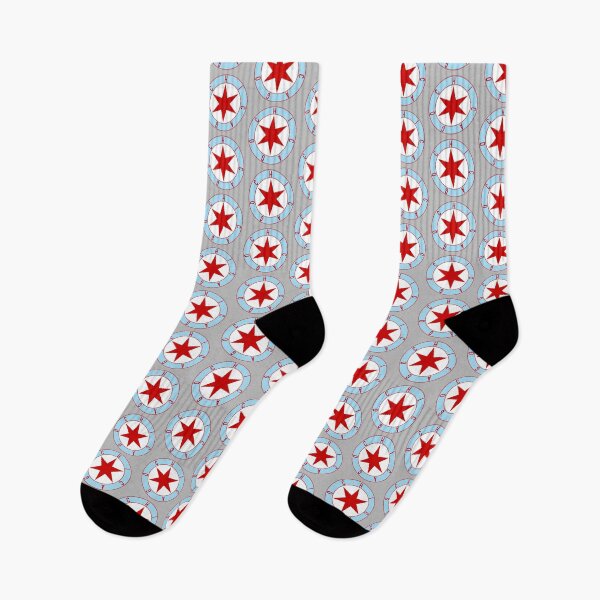 Item preview, Chicago Flag Star Decal designed and sold by Decal Mania.