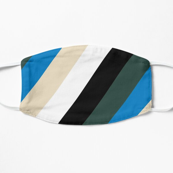 Cream City Rainbow Mask (Diagonal) Flat Mask
