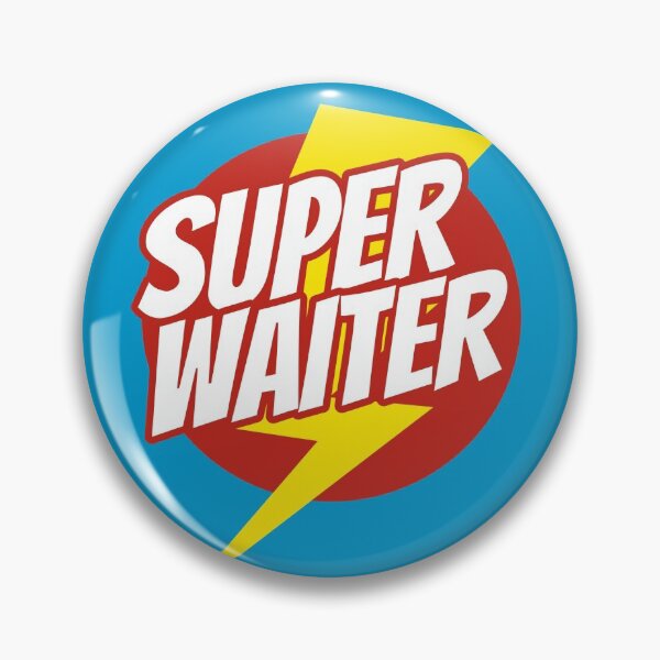 Item preview, Super Waiter - Funny Waiter Superhero - Lightning Edition designed and sold by isstgeschichte.