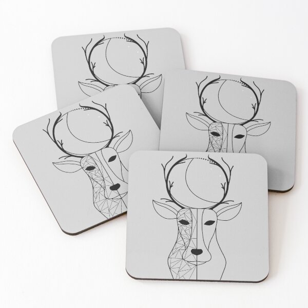 Item preview, Star Stag (No Colour) designed and sold by GreySkiesArt.