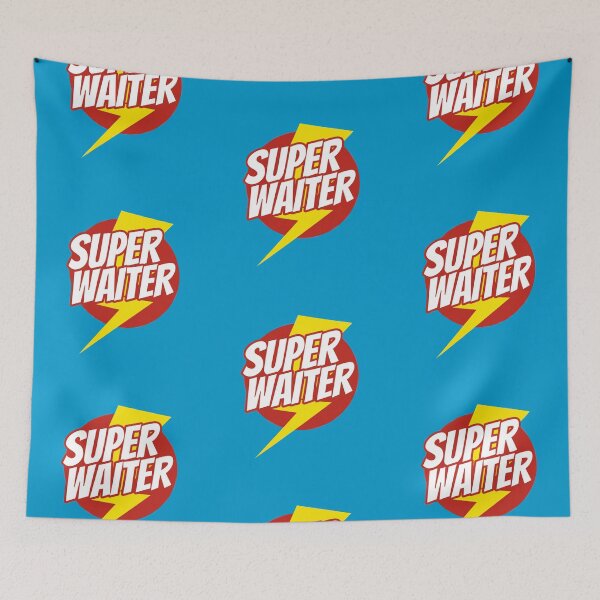 Item preview, Super Waiter - Funny Waiter Superhero - Lightning Edition designed and sold by isstgeschichte.