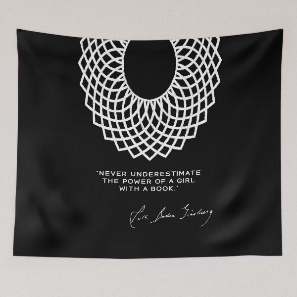 Item preview, RBG Never Underestimate the Power of a Girl With a Book designed and sold by GalleryArtField.