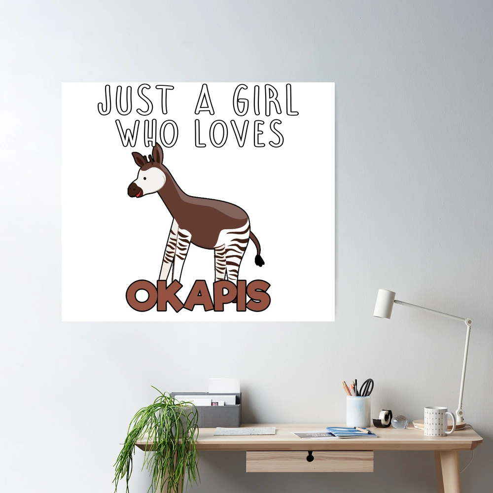 Just a Girl Who Loves Okapis Cute Okapi Girl' Women's T-Shirt