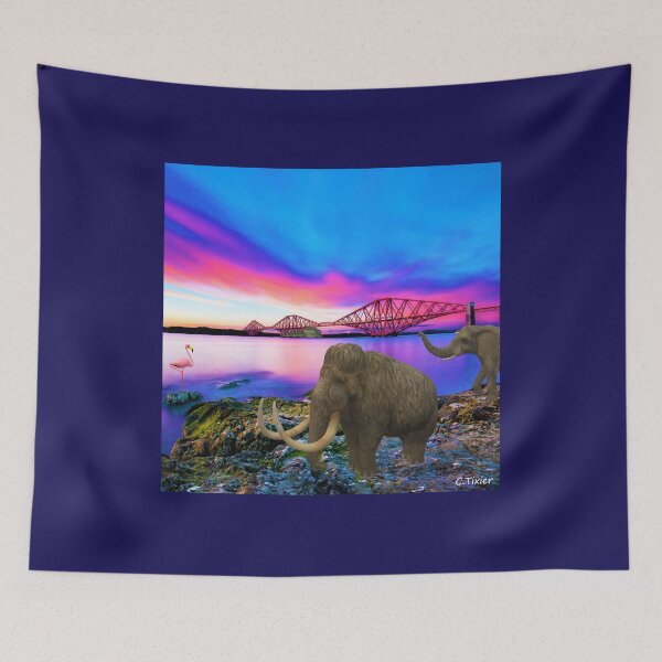 Item preview, Elephants Flamingo Edinburgh Scotland  designed and sold by Guy Christophe Tixier.