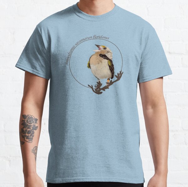 Perched Florida Grasshopper Sparrow Classic T-Shirt