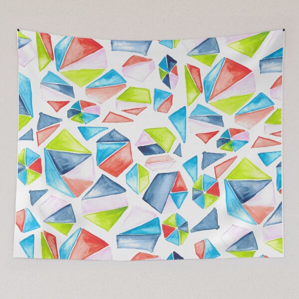 Item preview, WATER COLOUR TRIANGLE SPREAD GEOMETRICAL SHAPE designed and sold by PrachiManerikar.