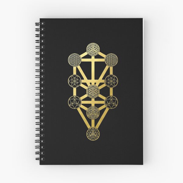 Item preview, The Tree Of Life kabbalah gold mandala sacred geometry spiritual protection symbol designed and sold by Michallandsberg.